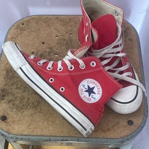 Converse Kids Red High-Top Sneakers